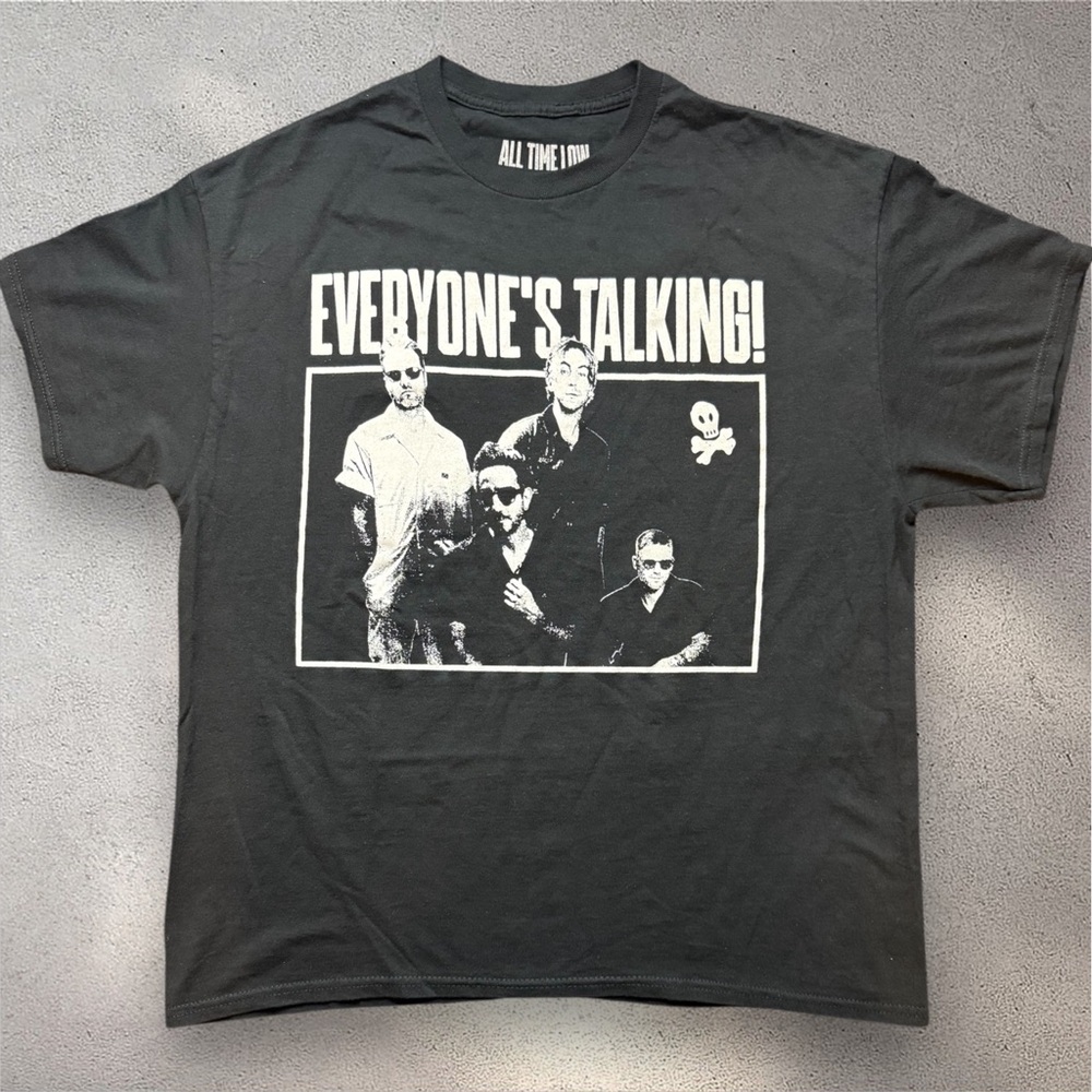 All Time Low Everyone’s Talking World Tour Tee Men’s Large‎ Band Shirt